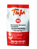 ТиМ №45, Шпатлёвка фасадная финишная Белоснежка, 5 кг